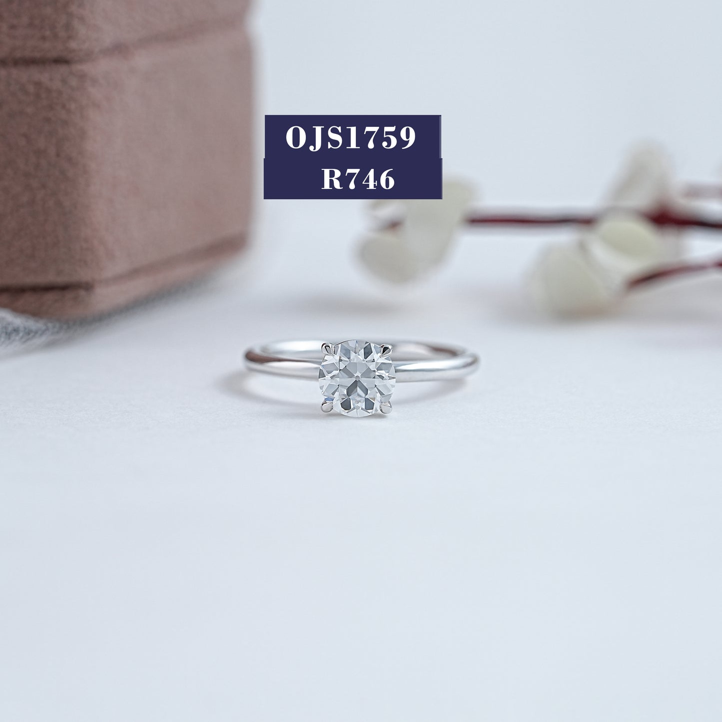 OEC Round  Lab Diamond Solitaire Ring