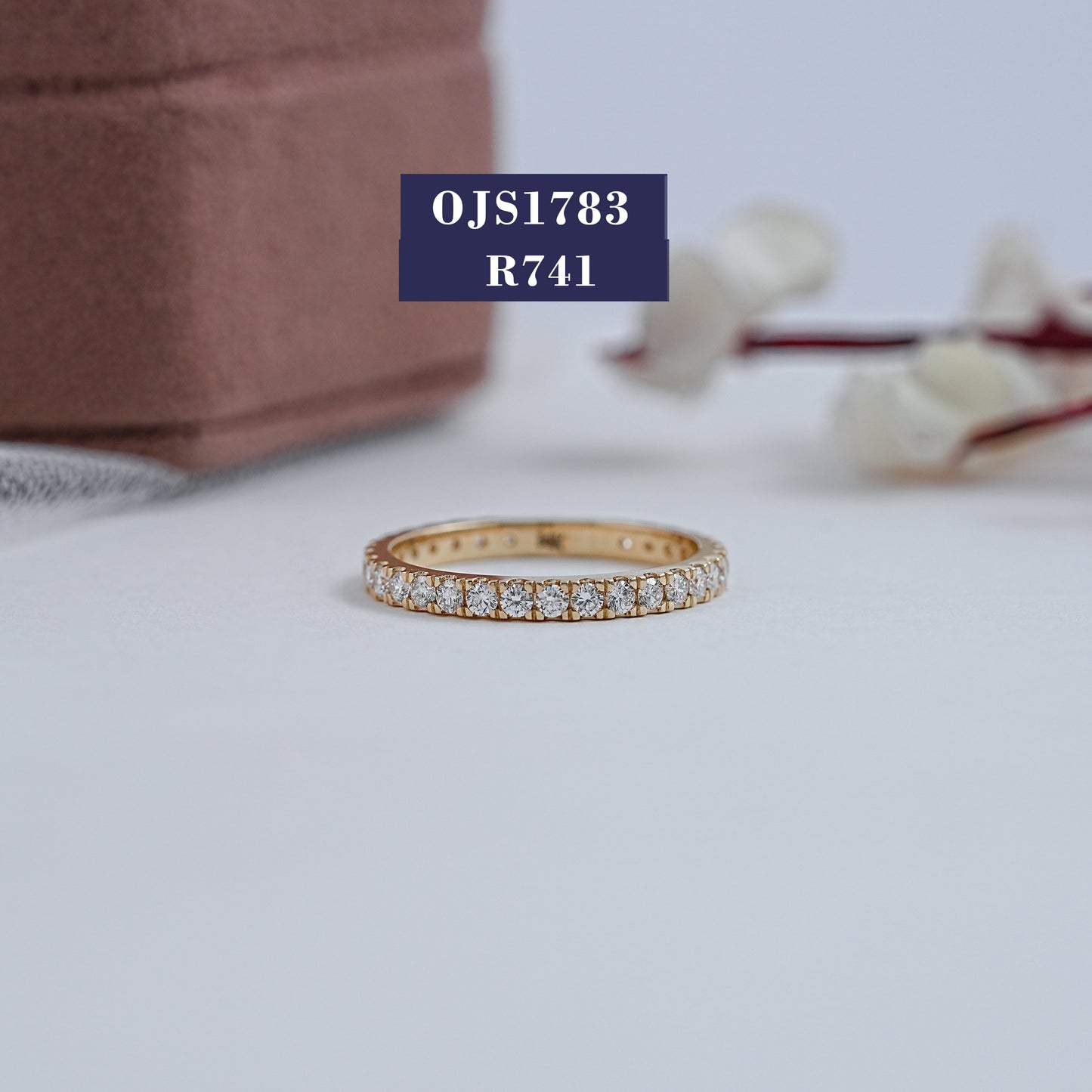 Round Lab Diamond Full Eternity Band