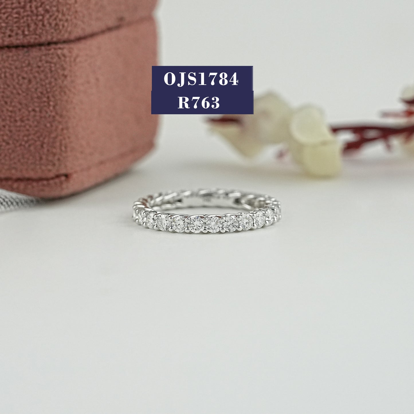 Round Cut Lab Diamond Wedding Band