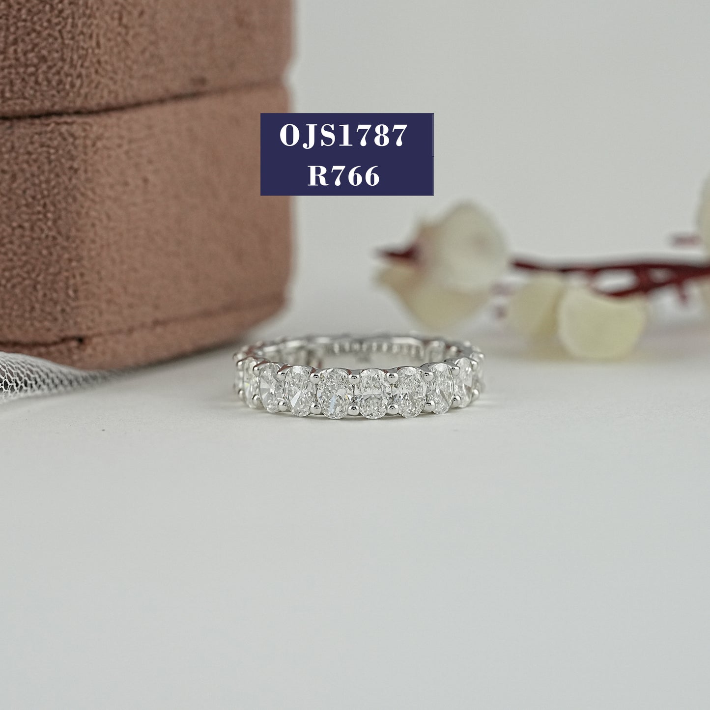 Oval Cut Lab Diamond Eternity Band