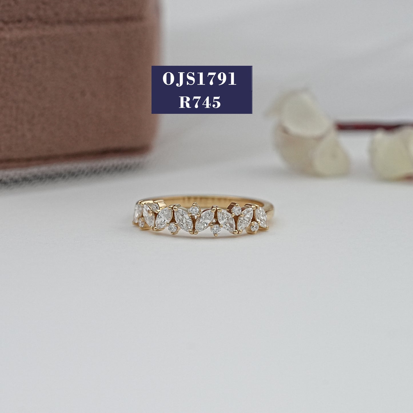 Marquise & Round Diamond Eternity Band