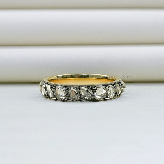 Rose Cut Lab Diamond Eternity Band