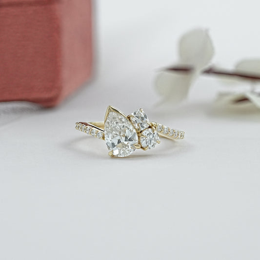 Multi Shape Diamond Classic Engagement Ring