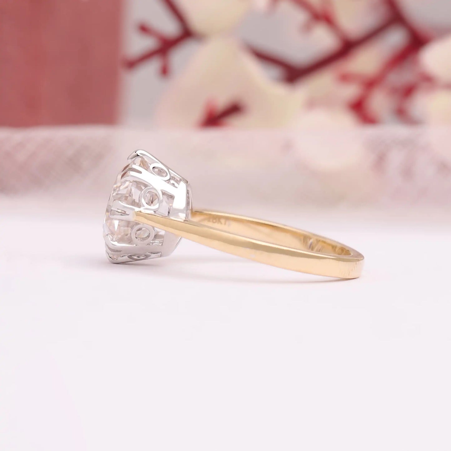 4.50 CT Old European Round Cut Solitaire Promise Ring