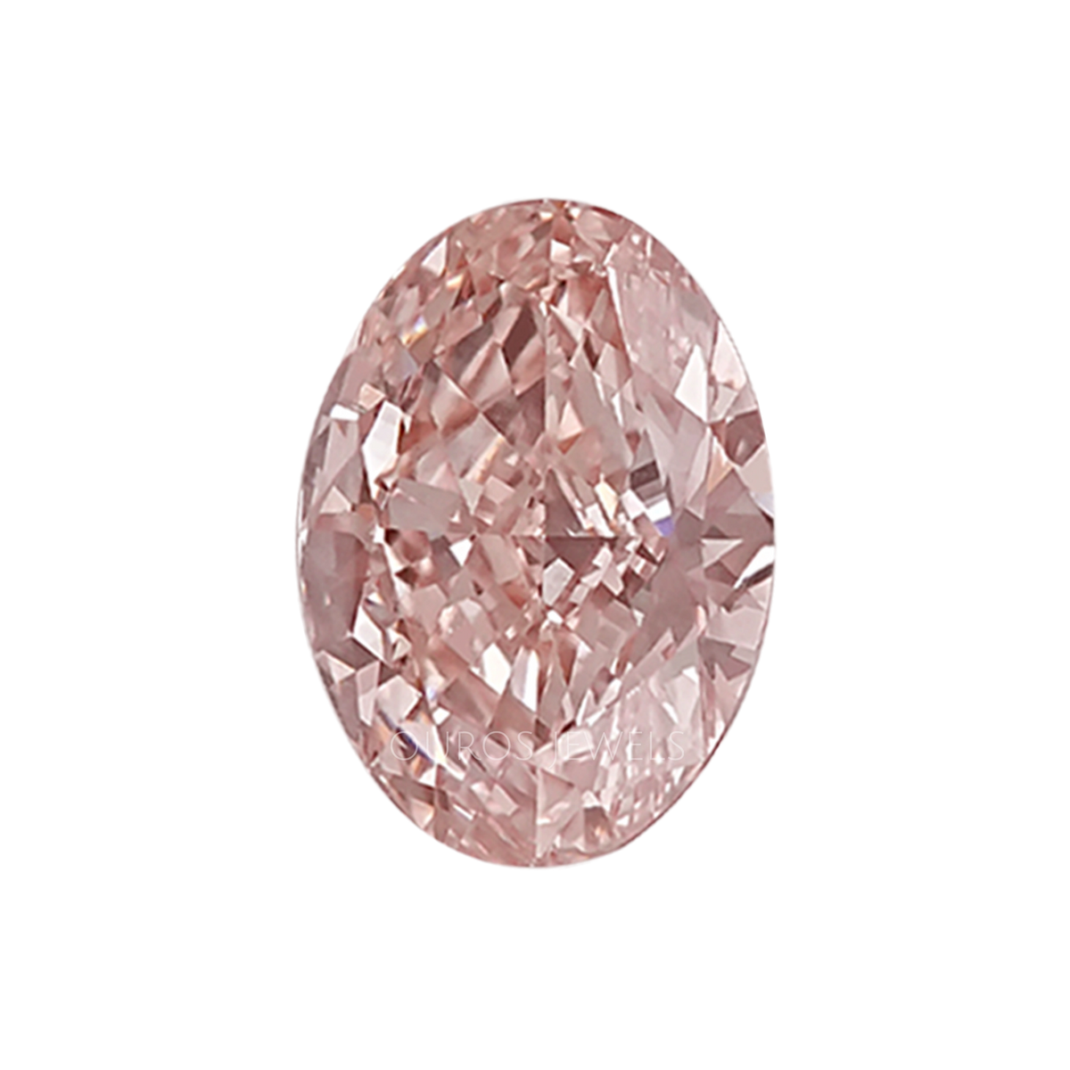 Pink Oval Cut