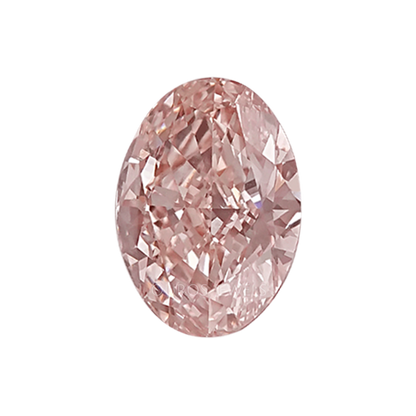 Pink Oval Cut