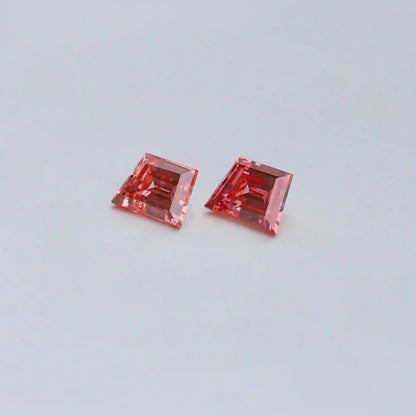 1.28 Carat  Pink Trapezoid Cut Lab Grown Diamond
