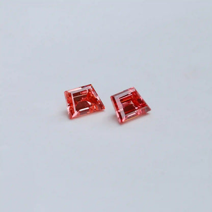 1.28 Carat  Pink Trapezoid Cut Lab Grown Diamond