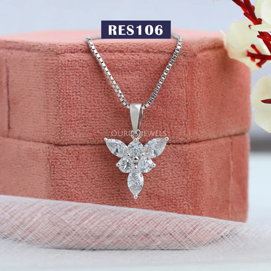 Floral Style Pendant Necklace