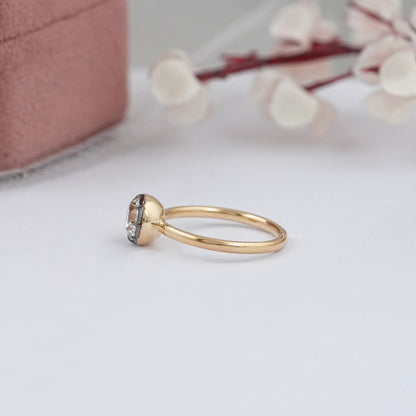 Solitaire Old European Round Cut  Ring