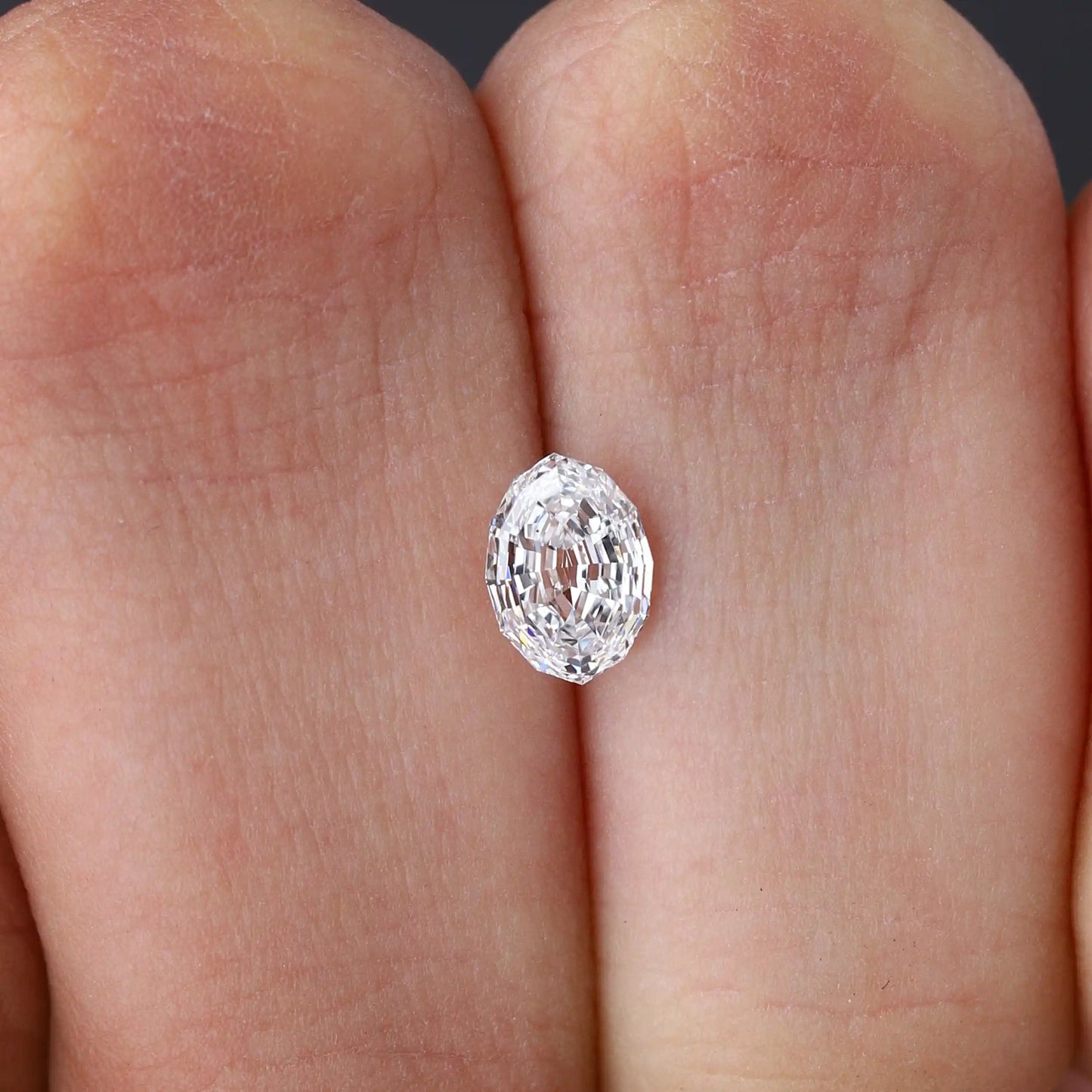 1.03 Carat Step Cut Oval  Lab Grown Diamond
