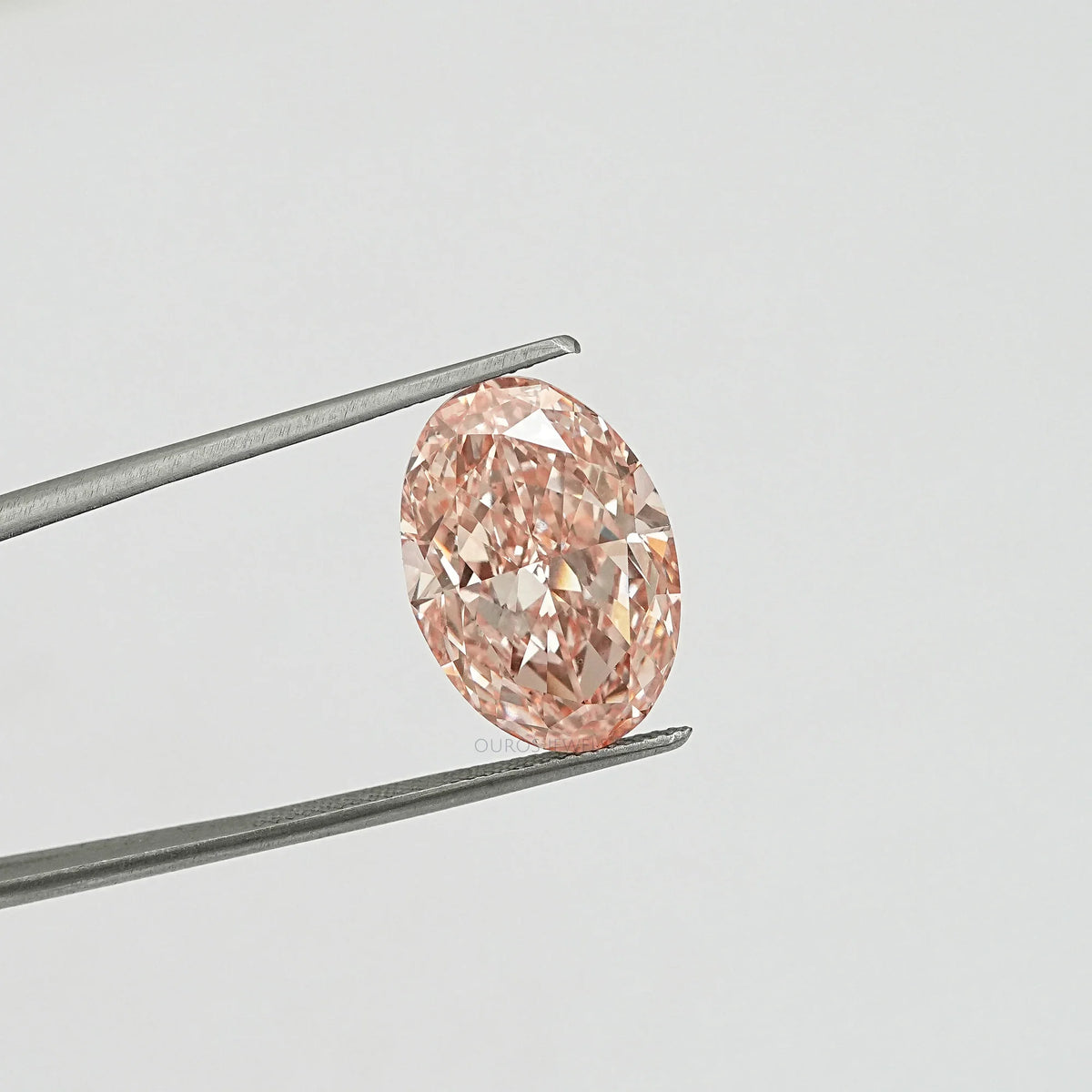 Pink Oval Cut