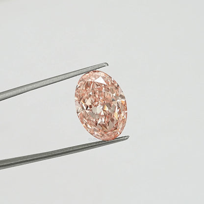 Pink Oval Cut