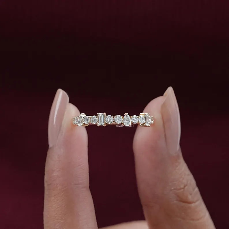 Multiple Lab Diamond Wedding Band