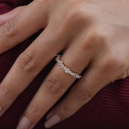 Multiple Lab Diamond Wedding Band