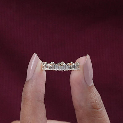 Baguette Cut Lab Grown Diamond Bridal Band