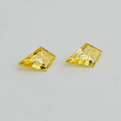 0.45 TCW Yellow Kite Cut Lab Grown  Diamond