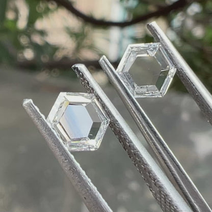 0.70 TCW Rose Cut Hexagon Lab Grown Diamond