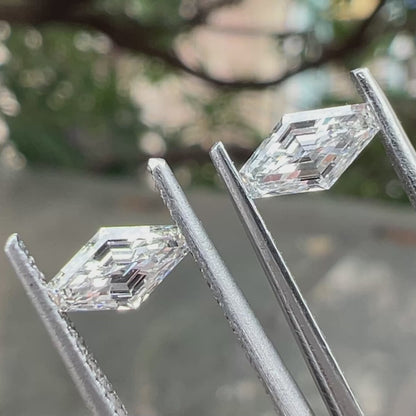 0.59 TCW Elongated Lozenge Cut  Lab Grown Diamond