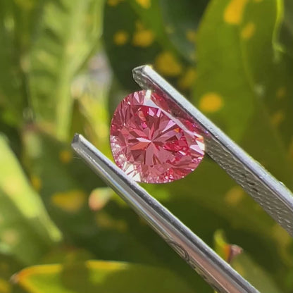 0.52 Carat Pink Heart Cut Lab  Grown Diamond