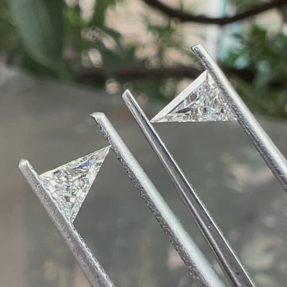 0.35 TCW Antique Shape Triangle Cut Lab Grown Diamond