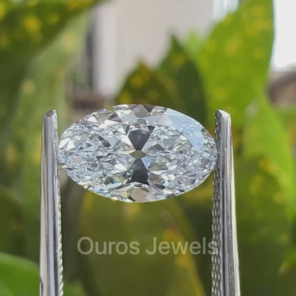 1.01 Carat Moval  Cut  Lab Grown Diamond