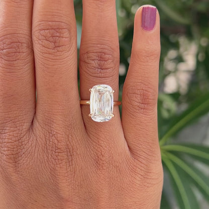 Criss Cut Solitaire Lab Diamond Proposal Ring
