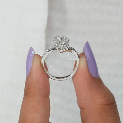 Pear Lab Diamond Floral Ring