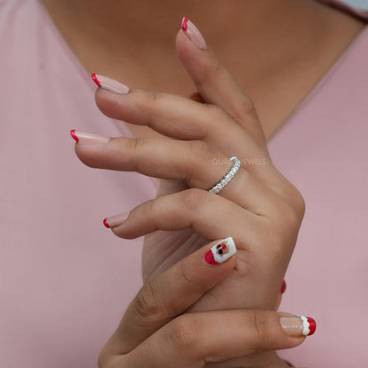 Princess Lab Diamond Eternity Band