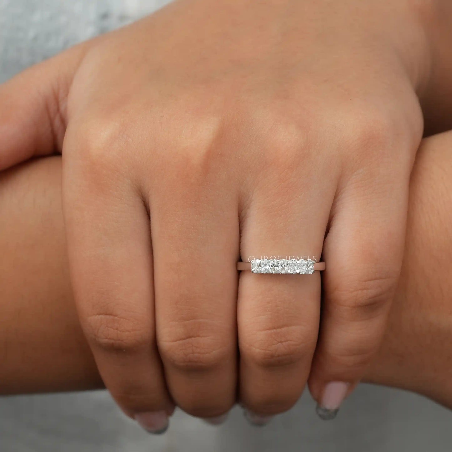 Oval Cut Diamond 7 Stone Band