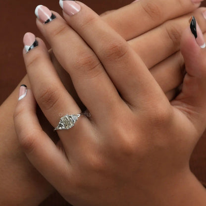 Radiant Cut Diamond 3 Stone Ring