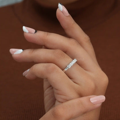 Round Lab Diamond 7 Stone Band