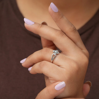 Heart Cut Cluster Diamond Ring