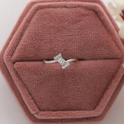 Princess Cut Diamond Cluster Ring