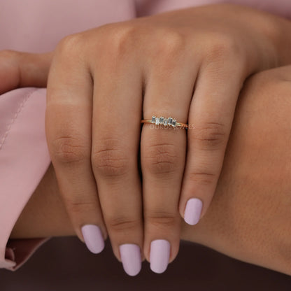 Baguette Diamond Cluster Ring