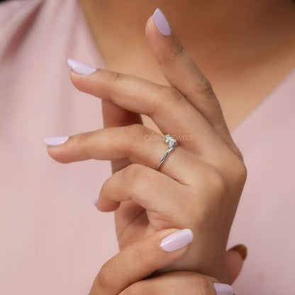 Three Stone Lab-Diamond engagement Ring