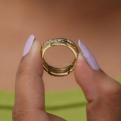 Fancy Color Round Diamond Eternity Band