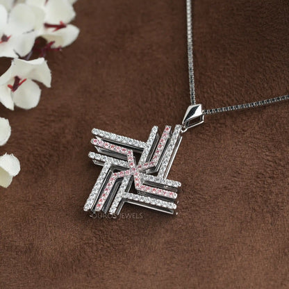 Round Cut Lab Diamond  Necklace