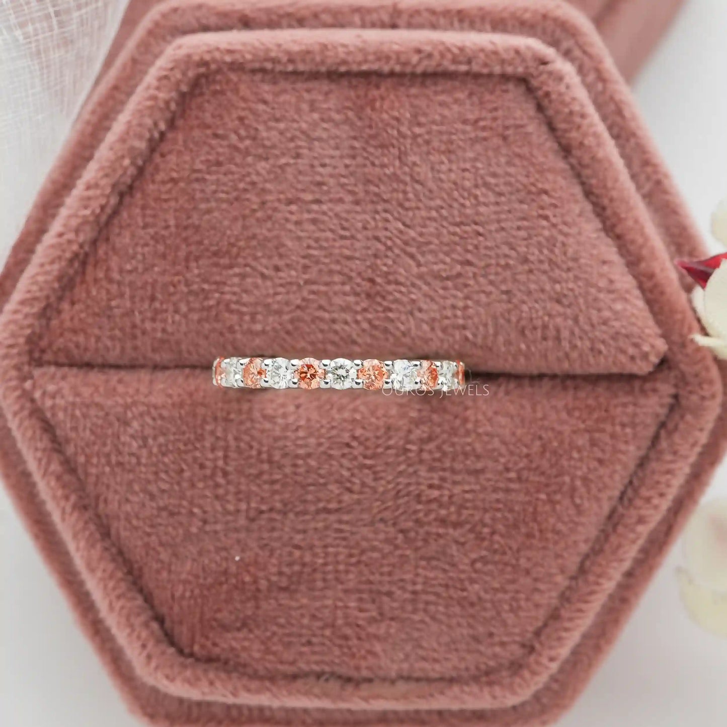 Round Cut Eternity  Wedding  Band