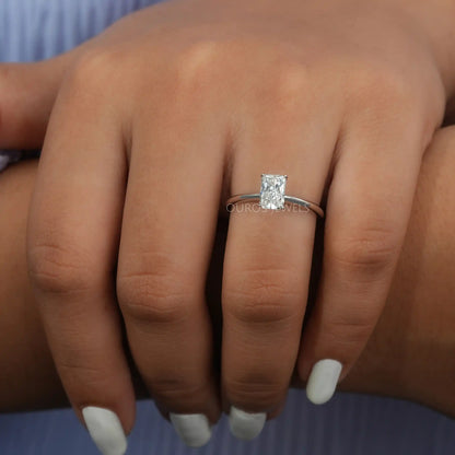 Radiant Lab Diamond Solitaire Ring