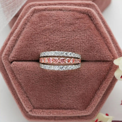 Pink Round Lab Diamond Ring