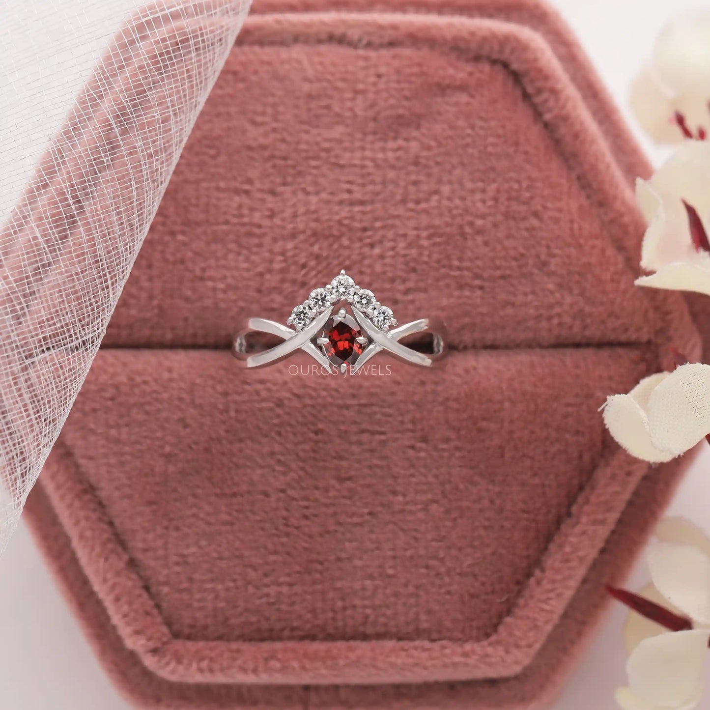 Oval Cut Diamond Cluster Ring