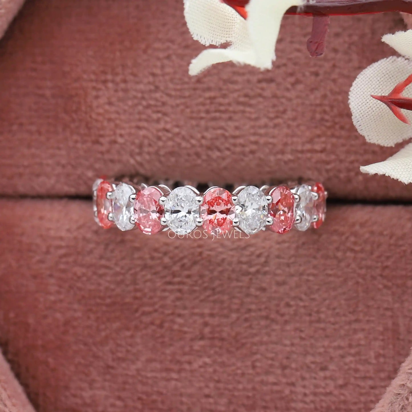 Pink Oval Cut Alternative Band