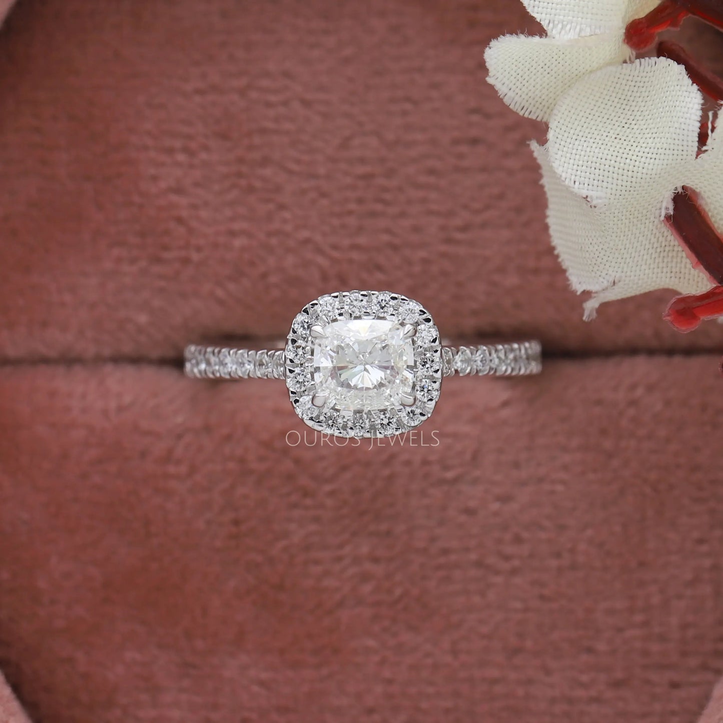 Cushion Lab Diamond Halo Ring