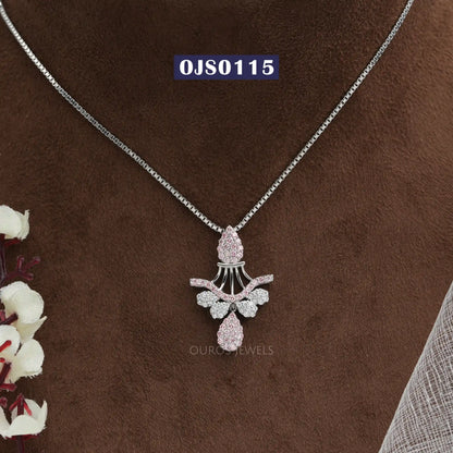 Round Cluster Diamond  Necklace