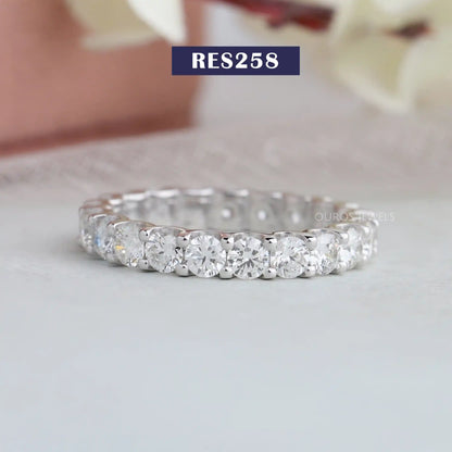 Round Lab Diamond Eternity Ring