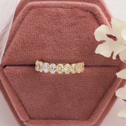 Fancy Colored Oval Eternity Band
